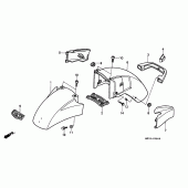 Схема узла: Переднее крыло для Honda GL1500 Gold Wing Special Edition