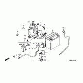 Схема узла: Аккумулятор для Honda ST1100 Pan-European