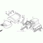 Схема узла: Сиденье для Honda PC800 Pacific Coast