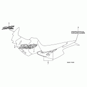 Схема вузла: Label read the manual для Honda NX650 Dominator