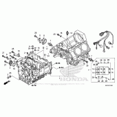 Схема узла: Картер двигателя для Honda ST1300 Pan-European Police