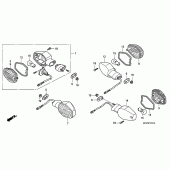 Схема узла: Поворотники (CB1300S/CB1300SA) для Honda CB1300 Super Bol D’Or