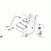 Схема вузла: Battery (2) для Honda CBR900RR CBR954RR Fireblade