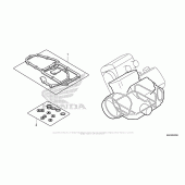 Схема узла: Комплект прокладок В для Honda ST1300