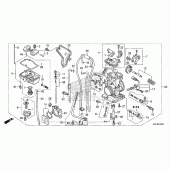 Схема вузла: Карбюратор для Honda CRF250 CRF250X