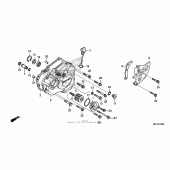 Схема вузла: Ліва кришка картера для Honda CRF450 CRF450X