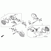 Схема вузла: Поворотники для Honda CB600F Hornet