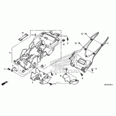 Схема вузла: Заднє крило 2 для Honda CBR1000 CBR1000RR (ABS) Fireblade