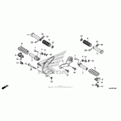 Схема вузла: Підніжки для Honda VT750 Shadow Aero