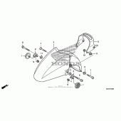 Схема узла: Переднее крыло для Honda FSC600 Silver Wing