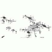 Схема вузла: Підніжки для Honda CMX250 Rebel