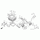 Схема вузла: Циліндр / air suction valve для Honda NX500 Dominator