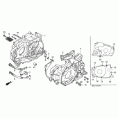 Схема вузла: Картер двигуна для Honda XR600