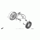 Схема вузла: Генератор для Honda CBR600 CBR600RR