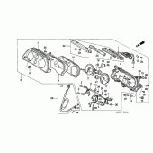 Схема узла: Панель приборов для Honda ST1100 Pan-European Police