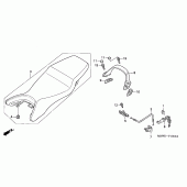 Схема вузла: Сидіння для Honda CBR600 CBR600F