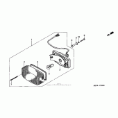 Схема узла: Задний фонарь (Стоп-сигнал) для Honda VF750 Magna