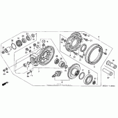 Схема узла: Final driven gear (st1300) для Honda ST1300 Pan-European