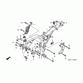 Схема узла: Рама для Honda CB600F Hornet S