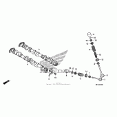 Схема вузла: Шток & Клапан для Honda CBR1000 CBR1000RR Fireblade