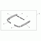 Схема вузла: Saddlebag guard p для Honda GL1800 Gold Wing