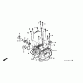 Схема вузла: Клапанна кришка для Honda XR250