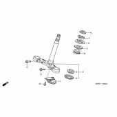 Схема вузла: Рульова траверса для Honda CBR600 CBR600F