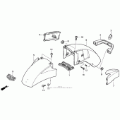 Схема узла: Переднее крыло для Honda GL1500 Gold Wing Special Edition
