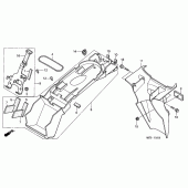 Схема вузла: Заднє крило для Honda XL1000V Varadero