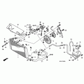 Схема вузла: Радіатор для Honda CBF1000