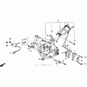 Схема узла: Рама 92-96 для Honda CR250