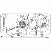 Схема вузла: Карбюратор для Honda VTX1300