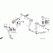 Схема узла: Подставка для Honda CBR1000 CBR1000F