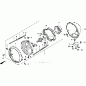Схема вузла: Vt1100c2headlight 95-97 для Honda VT1100 Shadow ACE