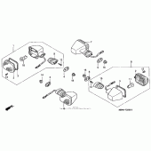 Схема узла: Поворотники для Honda CBR600 CBR600F4