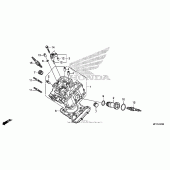 Схема вузла: Передня головка циліндра для Honda VT1300 Sabre