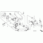 Схема вузла: Вихлопна система (04- 05) для Honda CRF450 CRF450R