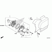 Схема вузла: Водяний насос для Honda VT750 Shadow Spirit
