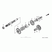 Схема узла: Final shaft для Honda GL1800 Gold Wing