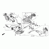 Схема вузла: Поворотники (2) для Honda CBR1000 CBR1000RR Fireblade