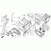 Схема узла: Воздушный фильтр для Honda XR600