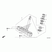 Схема узла: Рулевая траверса для Honda VFR1200 VFR