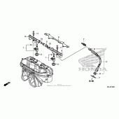 Схема узла: Fuel injector для Honda CBR600 CBR600RR