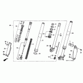 Схема вузла: Вилка передньої осі для Honda CRF450 CRF450X