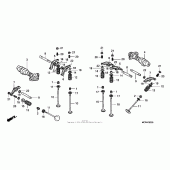 Схема узла: Распредвал & Клапан для Honda VT750 Shadow Spirit