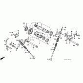 Схема вузла: Шток & Клапан для Honda NX650 Dominator