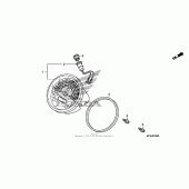 Схема вузла: Спідометр для Honda VT1300 Sabre