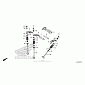 Схема вузла: Camshaft valve (rr.) Для Honda VT750 Shadow Aero