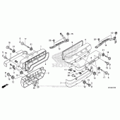 Схема вузла: Клапанна кришка для Honda GL1800 Gold Wing
