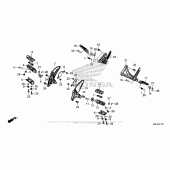 Схема вузла: Підніжки для Honda CBR650F